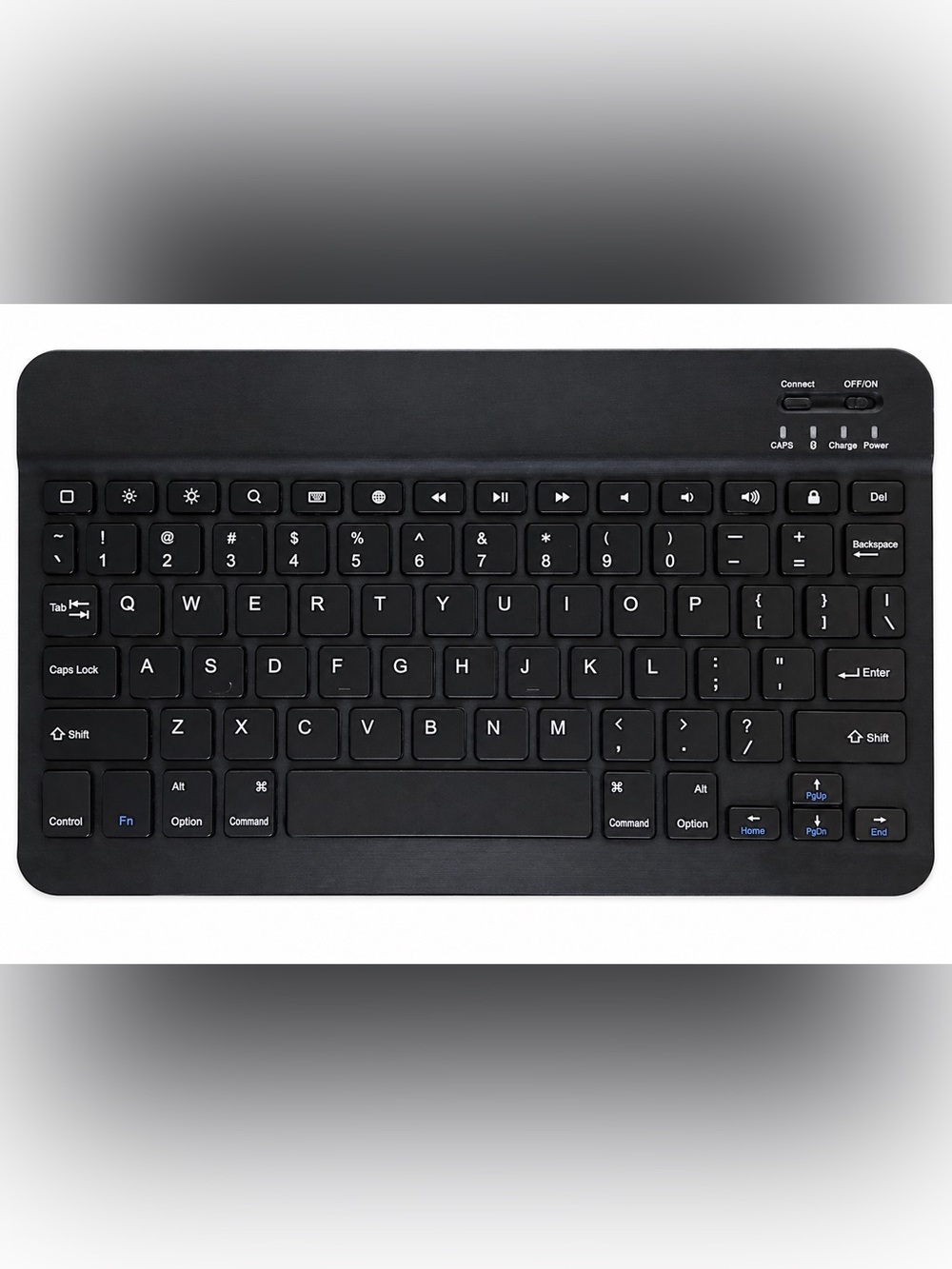 Universal Black Bluetooth Tablet Keyboard - Slim Wireless Typing Case